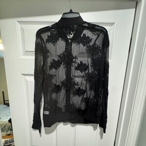 New Black Lace Jacket from Torrid